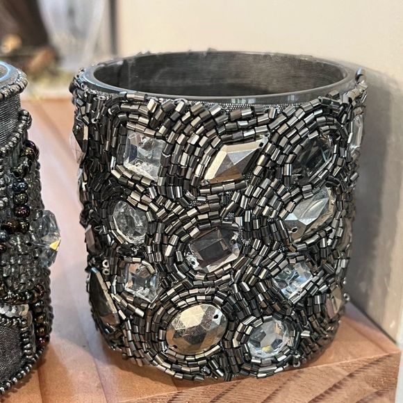 Beaded votive candle holders - Picture 5 of 8